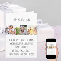 Funny Mum Limerick Favourite Son 3 Photo Birthday