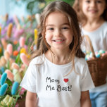 Funny Mum Loves Me Best T-Shirt<br><div class="desc">"Get the perfect birthday gift for kids with this adorable shirt featuring the fun design 'Mum (heart) Me Best!' It's guaranteed to make them smile!"</div>