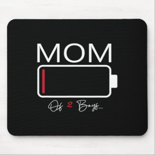 Funny Mum Of 2 Boys From Son Mothers Day Birthday  Mouse Pad