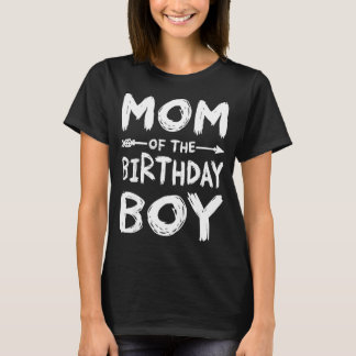 Funny mum of the birthday boy matching family T-Shirt