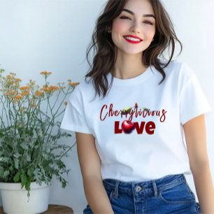 Funny mum red cherry vibe slogan mother day Tri-Blend shirt