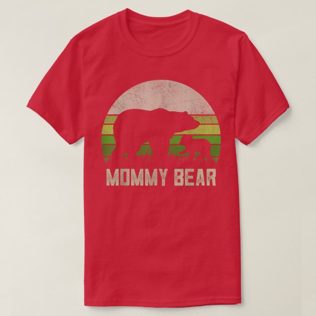 Funny Mum Shirts From Son Daughter, Cub Mummy Bear (Design Front)