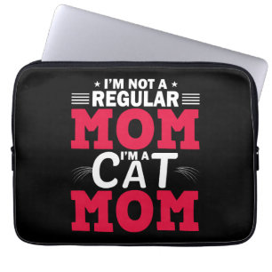 Funny Mum t shirts, Cat mum tee, Maternity, tee, 0 Laptop Sleeve