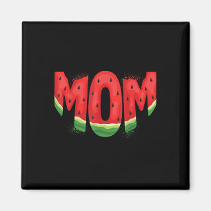 Funny Mum Watermelon Summer Fruit Family Matching Magnet