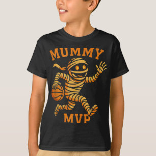 Funny Mummy Basketball Halloween Design Mvp Monste T-Shirt