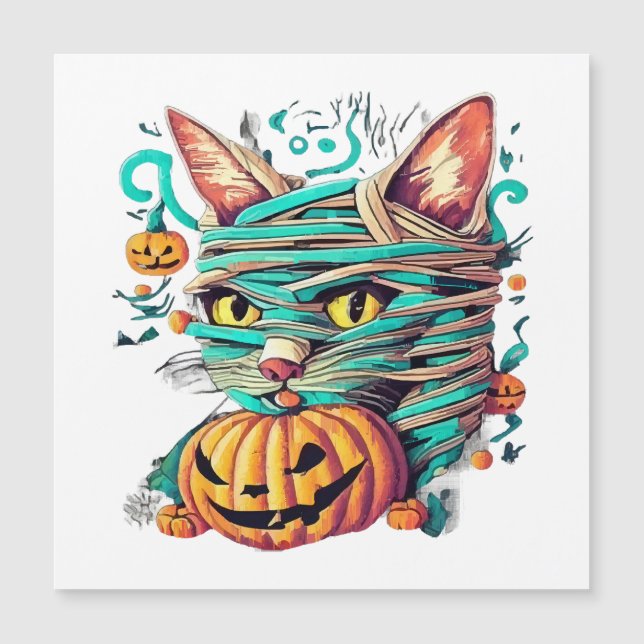 Funny Mummy Cat Halloween (Front)