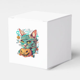 Funny Mummy Cat Halloween Favour Box