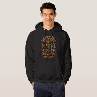 Funny Mummy Gym Halloween Lion Lifter Graphic Pull Hoodie