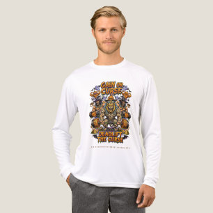 Funny Mummy Gym Halloween Lion Lifter Graphic Pull Tri-Blend Shirt