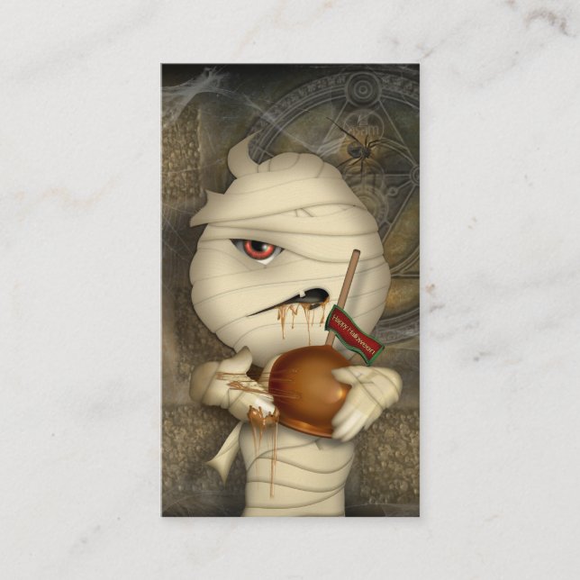 Funny Mummy Halloween Costume Business Card (Front)