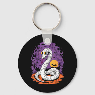 Funny Mummy Snake Lovers Spooky Halloween Costume Key Ring