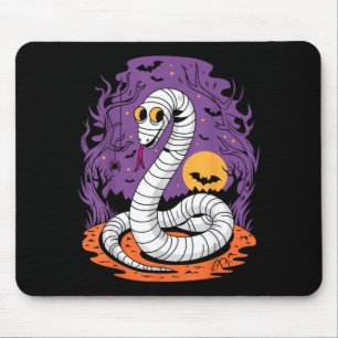 Funny Mummy Snake Lovers Spooky Halloween Costume Mouse Pad