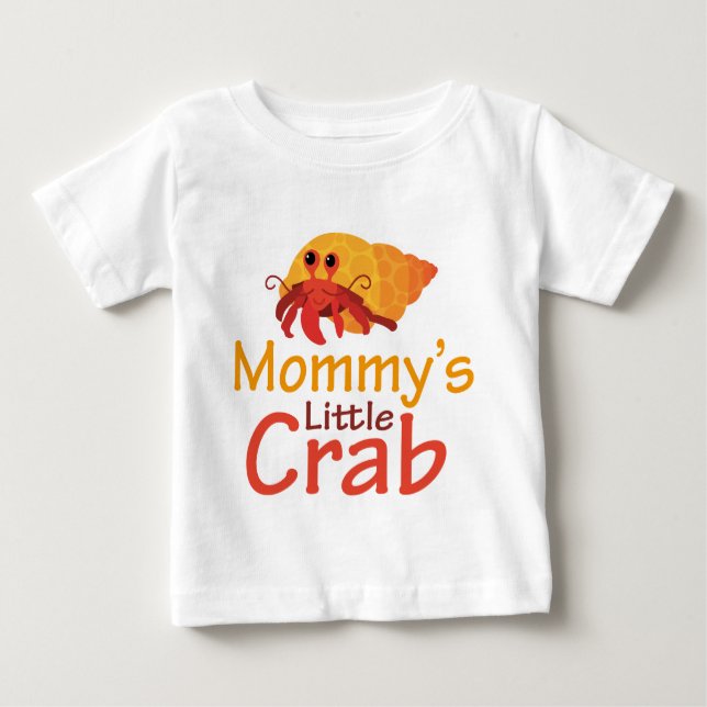 Funny Mummy's Little Crab Baby T-shirt (Front)