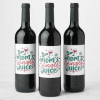 funny Mum's jingle juice word art Christmas