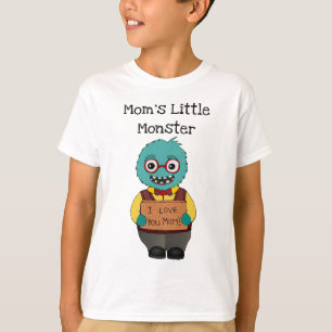 Funny Mum's Little Monster Boy's T-shirt