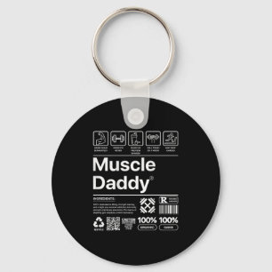 Funny Muscle Daddy For Workout Gym Lover And Bodyb Key Ring
