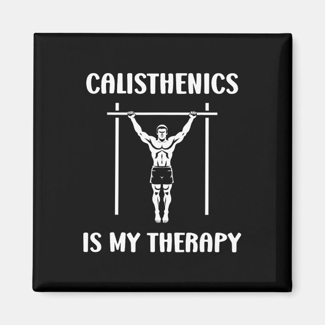 Funny Muscu Streetworkout Sport Workout Simple Cal Magnet (Front)