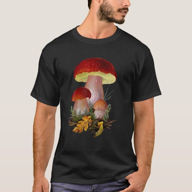 Funny Mushrooms Hunting Mushroom Hunting Mycologis T-Shirt (Front)