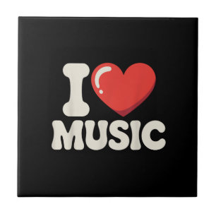 Funny Music Art for Men Women Music Teacher Themed Tile