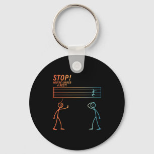 Funny Music Design For Men Women Music Teacher Mus Key Ring