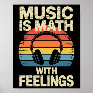 Funny Music Design For Men Women Music Teacher Mus Poster