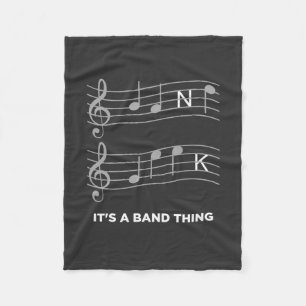 Funny Music - It's A Band Thing Fleece Blanket