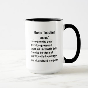 Funny Music Teacher Definition gifts for men women Mug