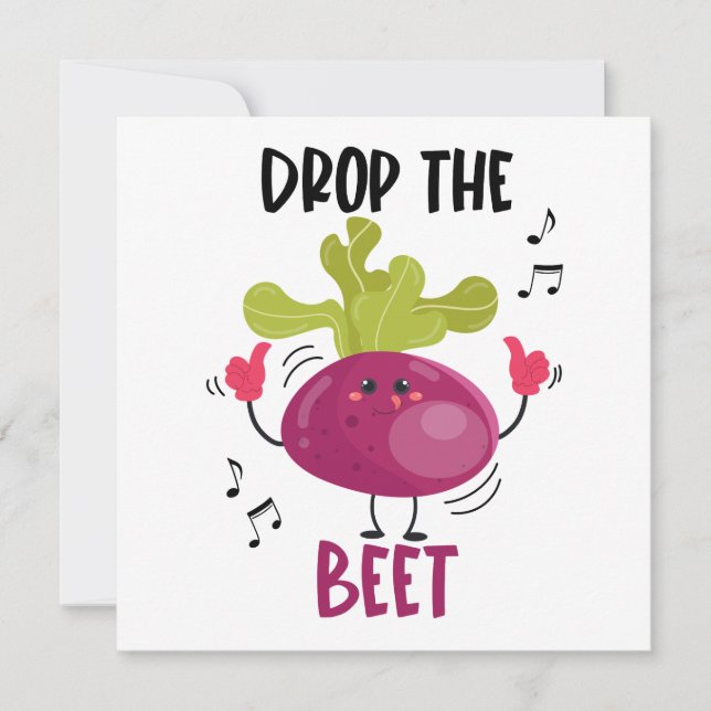 Funny Musical Beet Pun Card (Front)