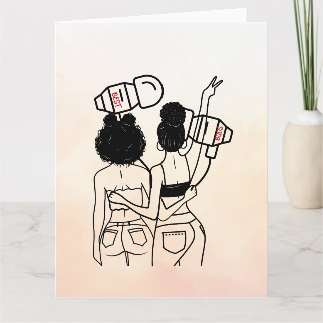 Funny Musical Bestie Pun / Best Friend  Card (Front)