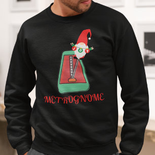 Funny Musicians Christmas Metrognome Sweatshirt