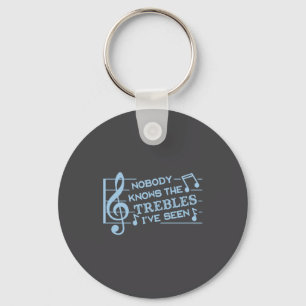 Funny Musicians Treble Joke Pun Music Teachers 2  Key Ring