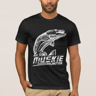 Funny Muskellunge Fish Muskie Hunter Musky Fishing T-Shirt