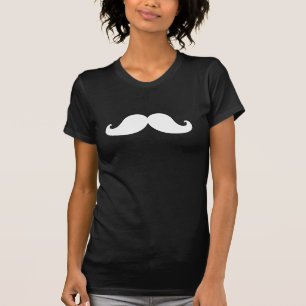 FUNNY MUSTACHE   WHITE T-Shirt