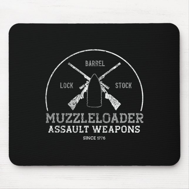 Funny Muzzleloader Accessories Long Range Rifle Sh Mouse Pad (Front)