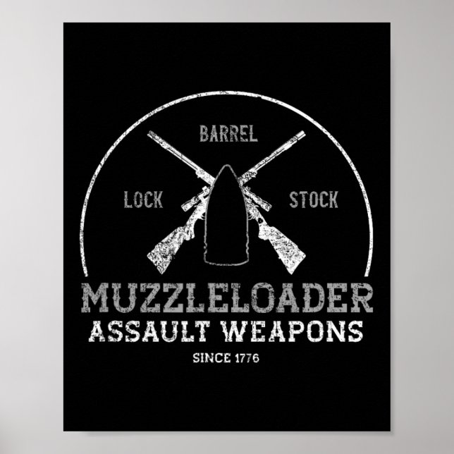 Funny Muzzleloader Accessories Long Range Rifle Sh Poster (Front)