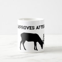 Funny My Aim Improves After Coffee Deer Hunter Mug