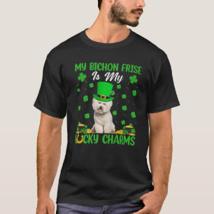 Funny My Bichon Frise Is My Lucky Charms St Patric T-Shirt