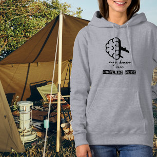 Funny My Brain is on Aeroplane Mode Coworker Simpl Hoodie