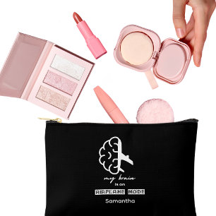 Funny My Brain is on Airplane Mode Coworker Simple Accessory Pouch