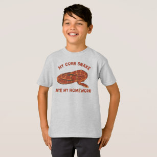 Funny My Corn Snake Ate My Home Work Pet Snake T-Shirt