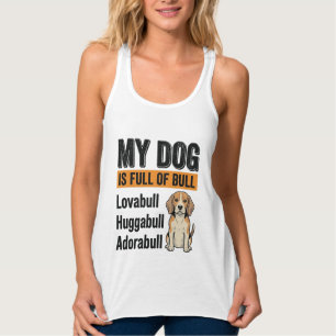 Funny My Dog Is Full of Bull Beagle Vintage Shirt 
