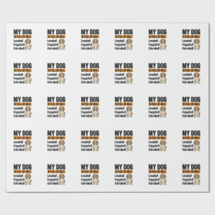 Funny My Dog Is Full of Bull Beagle Vintage Shirt Wrapping Paper