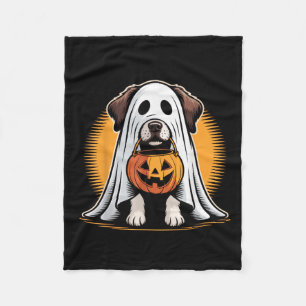 Funny My Dog Is My Boo Halloween Ghost Dog Men Wom Fleece Blanket