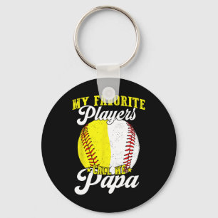 Funny My Favorite Sell Softll Player Calls Me Papa Key Ring