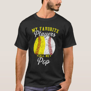 Funny My Favourite Baseball Softball Player Calls T-Shirt