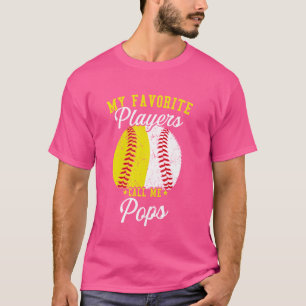 Funny My Favourite Baseball Softball Player Calls T-Shirt