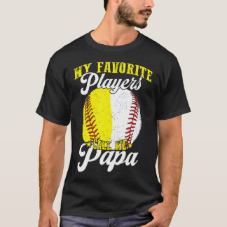 Funny My Favourite Baseball Softball Player Calls T-Shirt
