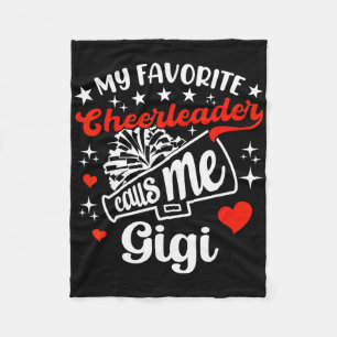 Funny My Favourite Cheerleader Calls Me Gigi Cheer Fleece Blanket