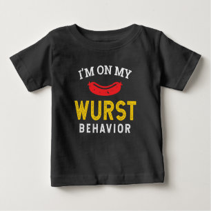 Funny My Wurst Behaviour Oktoberfest Baby T-Shirt