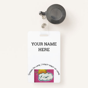 Funny name tag ID badge